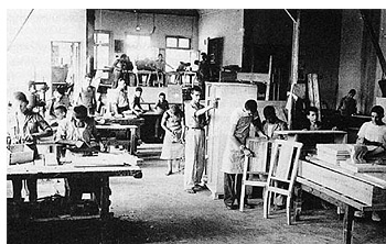 Το ξυλουργείο (γύρω στα 1950)